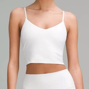 lululemon Align Cropped Cami Tank Top. Size 6. White.